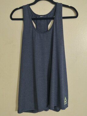 Reebok Blue Racerback Performance Tank Top Women's Plus Size 2X 3X Loose Fit